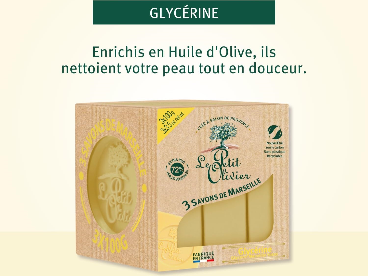 natural soap with GLYCERIN